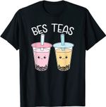 Bes Teas Besties Bubble Tea Cute Boba Best Friends T-Shirt