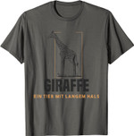 Giraffe - Ein Tier mit langem Hals - lustiges Statment T-Shirt