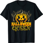 Halloween Queen Kürbis Frauen Mädchen Paar passend T-Shirt