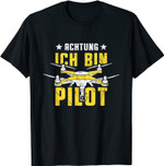 Drohne Drohnenpilot Motiv Quadrokopter Pilot Lustiger Spruch T-Shirt