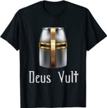 Deus Lo Vult T-Shirt Tempelritter Crusader Helm