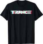 Cool Trippy Trace Anaglyph Rave T-Shirt - Glitch Raving Tee