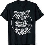 Death Moth geometrischer Punk Goth T-Shirt