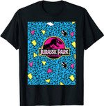 Jurassic Park Retro Colorful 90's Style Logo T-Shirt