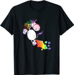 Einhorn Furzt Regenbogen T Shirt Comic Funshirt Einhornmotiv
