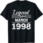 Legend Since March 1998 Geschenk 23. Geburtstag T-Shirt