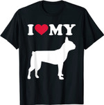 Ich liebe mein Boston Terrier T-Shirt