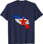 Vintage Distressed Jugoslavija Jugoslawien Flagge T-Shirt