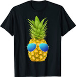 Cooles Ananas mit Sonnenbrille T-Shirt