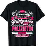 Lustiges Polizistin T-Shirt Kollegin Spruch Geschenk