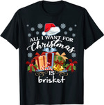 All I Want For Christmas Is Rinderbrust Funny BBQ T-Shirt