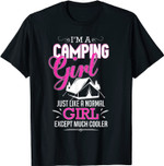 Kampierendes Mädchen I'm A Camping Girl Funny T-Shirt