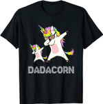 Einhorn Papa Dadacorn Dabbing Unicorn Dad and Baby T-Shirt