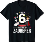 Kinder 6. Geburtstag Junge Geschenk Shirt: Erst 6 & Schon Zauberer! T-Shirt