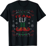 Cool Ugly Christmas Style Team Elf Funny Xmas T-Shirt
