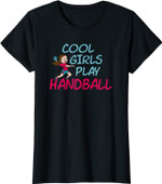Coole Mädchen Spielen Handball T-Shirt Kinder Geschenkidee T-Shirt