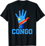 CONGO Hand Up Flag Tshirt I Love CONGO Travel Tee T-Shirt
