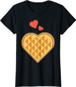 Herzförmige Waffel T-Shirt