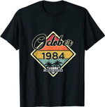 Vintage Oktober 1984 35 Jahre Alt Geschenk 35. Geburtstag T-Shirt