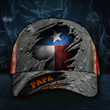 Papa The Legend Texas Hat 3D Print American Flag Cap Patriot Men Merchandise