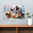 Jesus Surrounded By Chicken Poster Christian Wall Art Home Decor Living Room