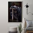Knight Template Kneel For God For Country Canada Flag Poster Patriotic Wall Poster Print
