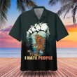 Bigfoot And Dachshund I Hate People Hawaiian Shirt Cute Beach Shirt Gifts For Dachshund Lovers
