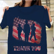 Thank You Veterans T-Shirt Veterans Honoring American Flag Tee Shirt Patriot Gift For Father