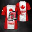 We The Pringle Canadian Trucker Freedom Convoy Zipper Hoodie Support Truck Drivers Clothing