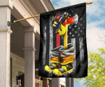 Thin Red Line Flag Firefighter American Flag Front Door Decorations