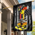 Thin Red Line Flag Firefighter American Flag Front Door Decorations