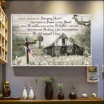 Christian Cross I Still believe In Amazing Grace Poster Sympathy Gifts For Loss Of Father