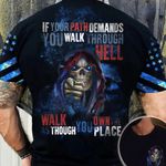 Skull Texas Walk As Though You Own The Place Hawaiian Shirts