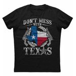 Don't Mess With Texas T-Shirt 2Nd Amendment State Texas Flag Shirt Mens Father's Day Ideas