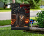 Dachshund Pumpkin USA Halloween Flag Dachshund Lover Dog Owner Halloween Outdoor Decor