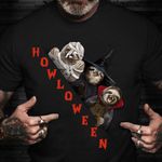 Sloth Custom Happy Halloween Shirt Sloth Graphic Tee Halloween Themed Shirt