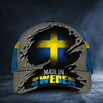 Made In Sweden Hat Sweden Flag Old Retro Cap Honor Men Proud Of Swedish Gift Ideas