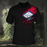 Arkansas Polo Shirt Flag State Of Arkansas Golf Shirt Mens Patriotic Clothing