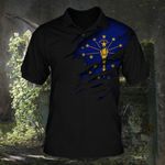 Indiana Polo Shirt Patriotic Indiana State Apparel Mens Golf Shirt Gift Ideas For Men