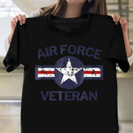Air Force Veteran Shirt Vintage Tee Military Retirement Gifts Air Force
