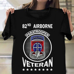 82nd Airborne Paratrooper Veteran Shirt Military T-Shirt Designs Military Retirement Gift Ideas