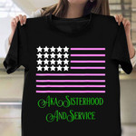 AKA Sisterhood and Service Veterans Shirt American Flag T-Shirt Gift Ideas For Veterans