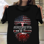 Blood Of Tyrants T-Shirt American Flag Tree 2nd Amendment Shirts Veterans Day Gifts 2021