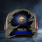 Made In New Hampshire Hat Seal Of The State Of New Hampshire Cap Patriotic Gifts For Him