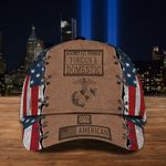 Marine Corps Hat 1776 American Against All Enemies Foreign & Domestic Unique Gift For Veterans
