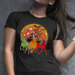 Unicorn Halloween Blood Moon T-Shirt