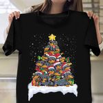 Dachshund Christmas Tree T-Shirt Cute Christmas Shirts Gifts For Dachshund Lovers