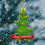 Merry Turtle Mas Shape Ornament