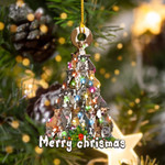 Pitbull Christmas Tree Shape Ornament
