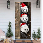 Panda Christmas Door Cover Cute Xmas Door Cover Christmas Door Decorations